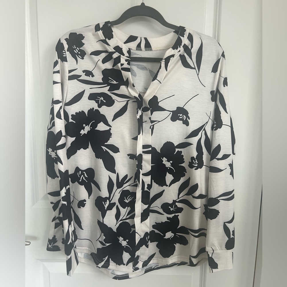 Floral Women's Long Sleeve Top